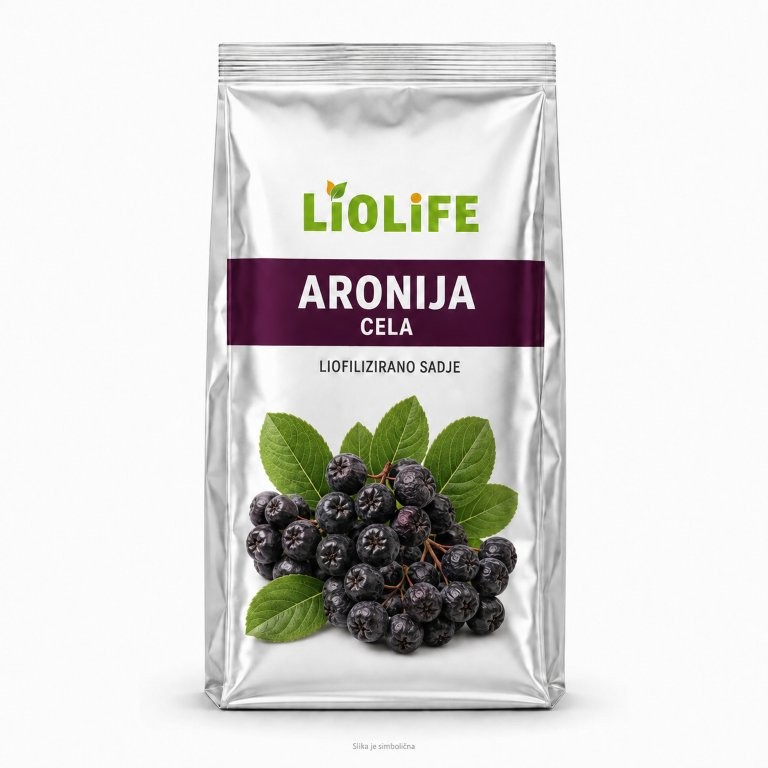 Srebrna vrečka LIOLIFE- Liofilizirana aronija