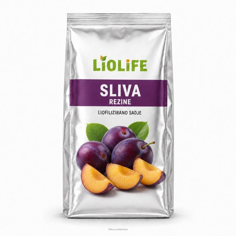 Srebrna vrečka LIOLIFE - Liofilizirana sliva rezine